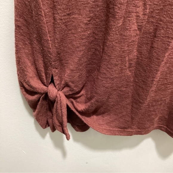 𝅺Bobeau Sleeveless Crewneck Tank Small Side Tie Rust 🌟 - Picture 3 of 6